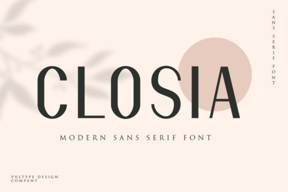 Closia: A Clean Sans Serif Font for Modern Web Design