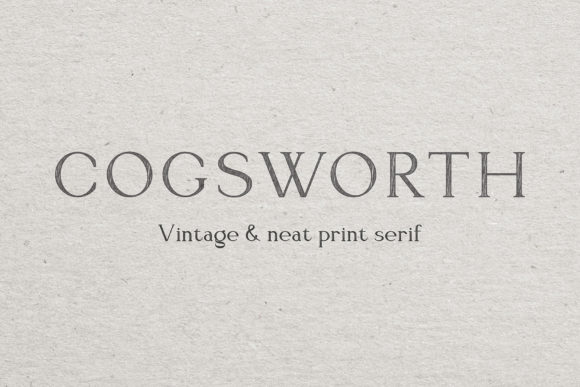 Cogsworth Serif Font Brings Warm Character to Editorial Design