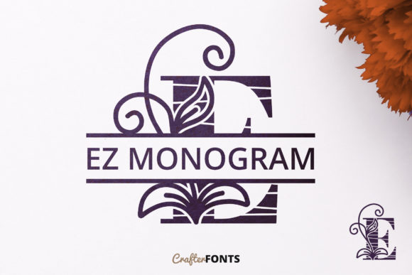 EZ Monogram: A Decorative Typeface for Digital Design