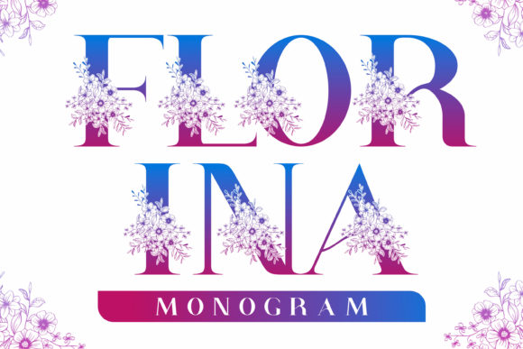 Florina Monogram: A Decorative Font for Digital Branding