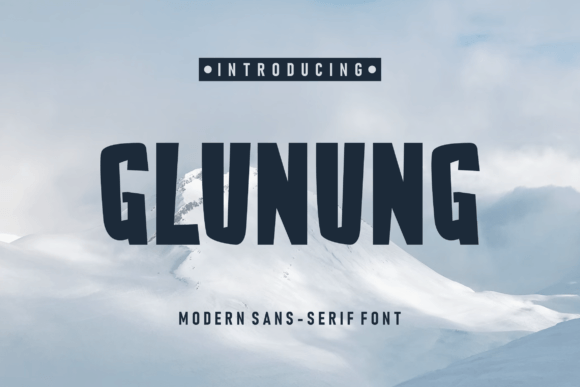 Glunung: A Modern Sans Serif Font for Clearer Campaign Visuals