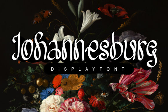 Johannesburg Display Typeface for Crafters and Makers