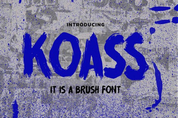 Koass: A Brush Display Font That Elevates Business Branding