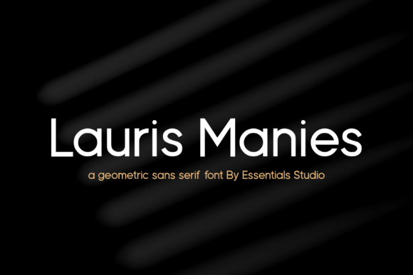 Lauris Manies: A Sans Serif Font for Clean Editorial Design