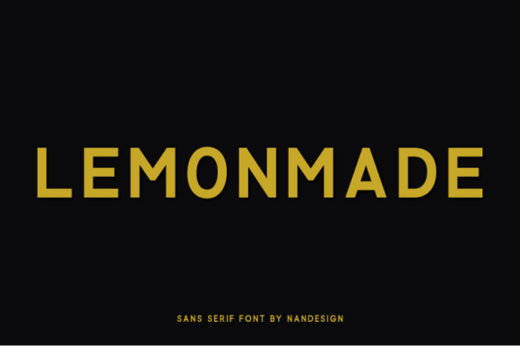 Lemonmade: A Clean Sans Serif Typeface for Branding