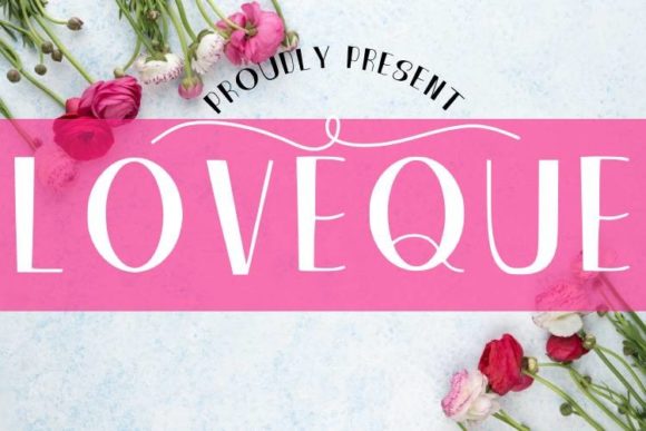 Loveque Font Review: A Cute Display Typeface for Small Brands