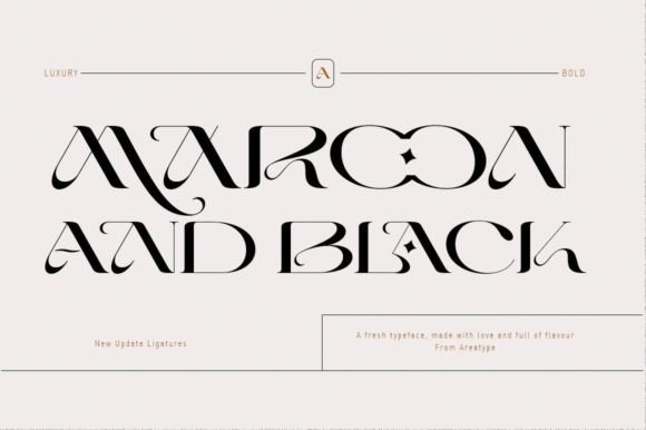 Maroon and Black: A Serif Font for Polished Brand Visuals