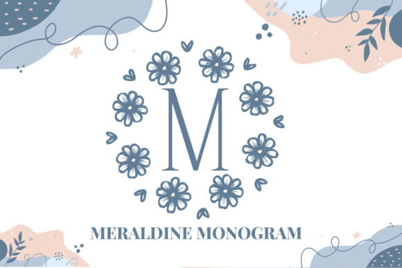 Meraldine Monogram: A Decorative Font for Small Business Branding