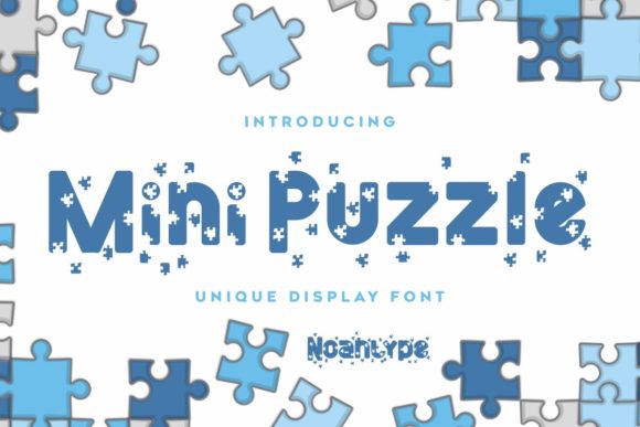Mini Puzzle: A Decorative Font with Editorial Personality