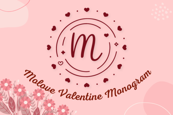Molove Valentine Monogram Brings Editorial Warmth to Display Typography