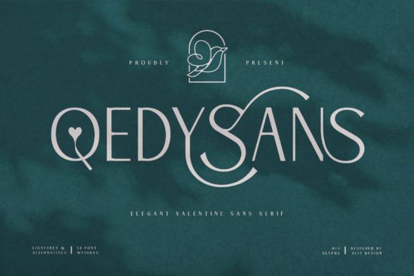 Qedysans: A Sans Serif Typeface for Elegant Editorial Work