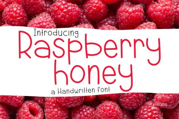 Raspberry Honey: A Friendly Sans Serif Font for Handmade Products